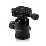 TRIOPO D-2A Treppiede in lega di alluminio con rotazione a 360 gradi Testa a sfera da 36 mm con piastra a sgancio rapido