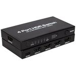 Q8-4 con telecomando HDMI 2.1 8K 60Hz Gaming Home Theater Switcher Adattatore 4x1, Spina: Spina UE