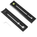 BEXIN B220-50 Lunghezza 220 mm Lega in alluminio Piatto di rilascio rapido esteso per Manfrotto / Sachtler (nero)
