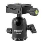 BEIXIN QB-30 Testa a sfera panoramica in metallo con rotazione di 360 gradi con piastra a sgancio rapido