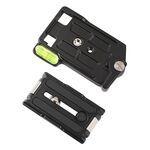 Piastra a sgancio rapido in metallo in lega di alluminio per treppiede per fotocamera QRA-635