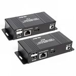 D5-1 / D6-1 80m Cat6 / 5e Cavo di rete Extender Controllo computer HDMI KVM Extender, Spina: Spina USA