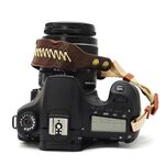 Cinturino da polso Zeku in pelle retrò SLR cinturino anti-caduta per fotocamera senza fotocamera (caffè)