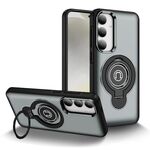 Custodia magnetica con supporto ad anello per Samsung Galaxy S24 5G (grigio)