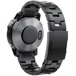 Per Garmin Watch 26mm Oracle Titanium Alloy Watch Band (Nero)