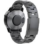 Per Garmin Watch 26mm Oracle Titanium Alloy Watch Band (grigio)