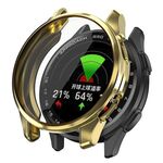 Per Garmin Approach S50 Custodia protettiva per orologio in TPU elettrolitico a copertura totale (oro)