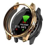 Per Garmin Approach S50 Custodia protettiva per orologio in TPU elettrolitico a copertura totale (oro rosa)