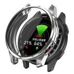 Per Garmin Approach S50 Custodia protettiva per orologio in TPU elettrolitico a copertura totale (argento)