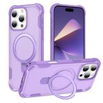 Per iPhone 16 Pro Max Yingcai Gears MagSafe Holder Custodia antiurto per telefono (viola)