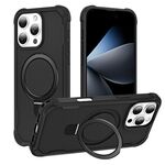 Per iPhone 16 Pro Max Yingcai Gears MagSafe Holder Custodia antiurto per telefono (nero)