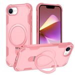 Per iPhone 16e Yingcai Gears MagSafe Holder Custodia antiurto per telefono (rosa)