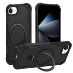 Per iPhone 16e Yingcai Gears MagSafe Holder Custodia antiurto per telefono (nero)
