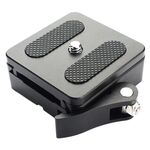 Kit piastra e morsetto a sgancio rapido per fotocamera P50 con filettatura da 3/8 di pollice per stabilizzatori, treppiedi, monopiedi, cursori
