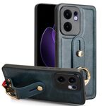 Per OPPO Reno13 F 5G Custodia per telefono in pelle con cinturino posteriore (blu)