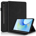 Per Samsung Galaxy Tab S10 FE+ Life Tree Series Custodia in pelle con flip orizzontale per tablet (nero)
