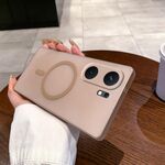 Per vivo iQOO Neo9 Fine Hole Ice Fog MagSafe PC Phone Case (oro)