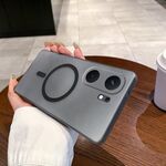Per vivo iQOO Neo9 Fine Hole Ice Fog MagSafe PC Phone Case (Nero Trasparente)