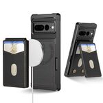Per Google Pixel 7 2-in-1 RFID Wallet Magnetic MagSafe Custodia in pelle per telefono (nero)