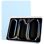 Per iPad Pro 13 2024 ZGA Genre Series Custodia per tablet in pelle con piega a Y e slot per penna (blu)