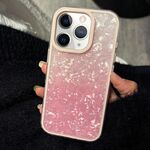 Per iPhone 11 Pro Max PC Lens Ring Gradient Shell Texture 3 in 1 Custodia per telefono (rosa)