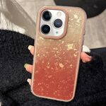 Per iPhone 11 Pro Max PC Lens Ring Gradient Shell Texture 3 in 1 Custodia per telefono (arancione)