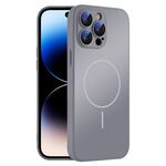 Per iPhone 14 Pro Custodia sottile in vetro AG con protezione per la pelle e MagSafe (grigio titanio)