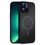 Per iPhone 13 Pro Max Custodia sottile in vetro AG con protezione della pelle e MagSafe (nero)