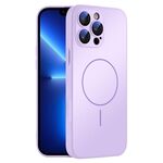 Per iPhone 13 Pro Custodia sottile in vetro AG con protezione MagSafe Skin-feel (viola)