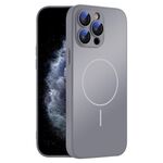 Per iPhone 11 Pro Max Custodia sottile in vetro AG con protezione della pelle e MagSafe (grigio titanio)