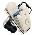 Per iPhone 16e Custodia per telefono con trama rombica e cordino lungo (bianco)
