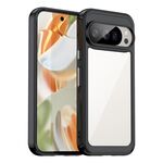 Per Google Pixel 10 Pro Custodia per telefono in TPU ibrida acrilica serie colorata (nera)