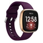Cinturino in silicone con fibbia ad ardiglione Kalebol per Fitbit Versa 3/4 (viola scuro)