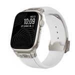 Per Apple Watch 42mm / 41mm / 40mm / 38mm Kalebol Cinturino in silicone a forma di L ad alta elasticità (bianco)