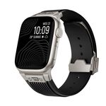 Per Apple Watch 42mm / 41mm / 40mm / 38mm Kalebol Cinturino in silicone a forma di L ad alta elasticità (nero)