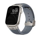 Per Apple Watch 42mm / 41mm / 40mm / 38mm Kalebol Cinturino in silicone a forma di L ad alta elasticità (grigio siderale)