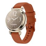 Per Garmin Lily 2 14mm Kalebol Pin Buckle Cinturino in silicone (marrone moka)