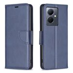 Per vivo Y78 5G Custodia per telefono in pelle con trama in pelle di agnello (blu)