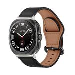 Per Samsung Galaxy Watch Ultra 47mm Kalebol Cinturino in vera pelle (nero)