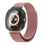 Per Samsung Galaxy Watch Ultra 47mm Kalebol Milanese Cinturino in acciaio inossidabile (rosa)