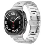 Per Samsung Galaxy Watch Ultra 47mm Kalebol One-bead Cinturino in acciaio inossidabile (argento)