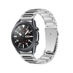 Cinturino per orologio in lega di zinco Kalebol da 22 mm (argento nero)