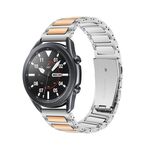 Cinturino per orologio in lega di zinco Kalebol da 22 mm (argento oro rosa)