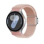 Per Samsung Galaxy Watch 5 Pro / 6 / 7 Kalebol Button Braided Loop Magnetic Buckle Watch Band (Rosa Sabbia)