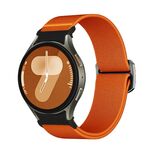 Per Samsung Galaxy Watch 5 Pro / 6 / 7 Kalebol Button Elastic Nylon Watch Band (Arancione)