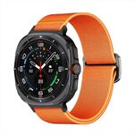 Per Samsung Galaxy Watch Ultra 47mm Kalebol Elastic Nylon Watch Band (Arancione)
