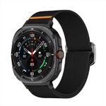 Per Samsung Galaxy Watch Ultra 47mm Kalebol Elastic Nylon Watch Band (Nero)