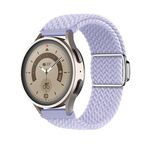 Cinturino per orologio con fibbia magnetica intrecciata in nylon Kalebol da 22 mm (viola nebbioso)