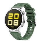 Cinturino per orologio in silicone composito Kalebol da 18 mm (verde)