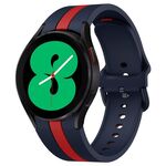 Per Samsung Galaxy Watch7 / 6 / 5 Kalebol Tre strisce verticali Cinturino in silicone con fibbia dello stesso colore (blu rosso)